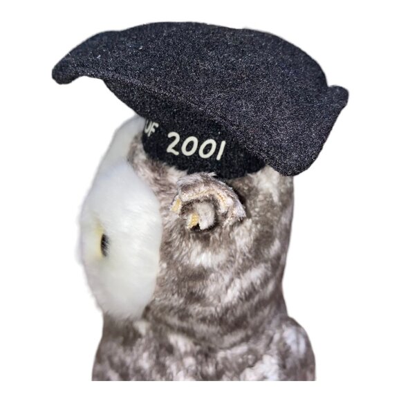 Ty Beanie Baby Graduation Owl Class Of 2001 Plush Toy With Cap & Tassel Collecti - Picture 2 of 10